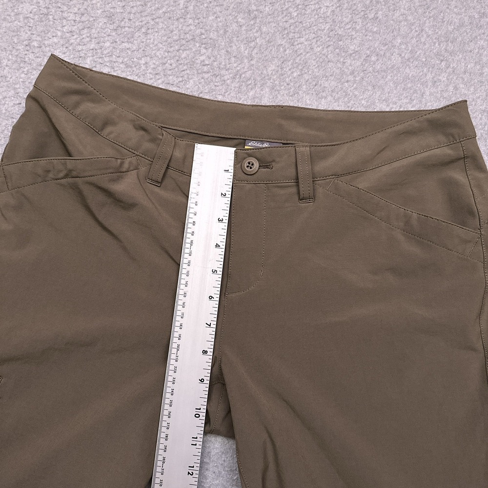 Eddie Bauer Travex Adventure Roll-Up Pants‎ Women's 10 Brown Mid-Rise Hiking - Picture 5 of 10